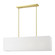 Summit Four Light Linear Chandelier in Satin Brass (107|4115512)