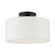 Meridian One Light Semi Flush Mount in Black (107|4109704)
