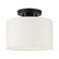 Meridian One Light Semi Flush Mount in Black (107|4109504)