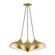 Amador Three Light Pendant in Soft Gold w/ Polished Brasss (107|4105333)