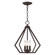 Prism Three Light Mini Chandelier/Ceiling Mount in Bronze (107|4092307)