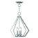 Prism Three Light Mini Chandelier/Ceiling Mount in Polished Chrome (107|4092305)