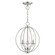 Arabella Three Light Convertible Mini Chandelier/ Semi-Flush in Brushed Nickel (107|4091391)