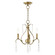 Caterina Three Light Chandelier in Antique Brass (107|4084301)