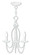 Alessia Three Light Mini Chandelier in Antique White (107|4079360)