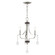 Laurel Three Light Mini Chandelier in Brushed Nickel w/ English Bronzes (107|4078391)