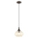 Hand Blown Art Glass Mini Pendants One Light Mini Pendant in English Bronze (107|4064492)