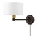 Swing Arm Wall Lamps One Light Swing Arm Wall Lamp in Bronze w/Antique Brass (107|4008007)
