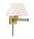 Swing Arm Wall Lamps One Light Swing Arm Wall Lamp in Antique Brass (107|4003901)