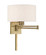 Swing Arm Wall Lamps One Light Swing Arm Wall Lamp in Antique Brass (107|4003701)