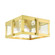 Lexington Four Light Outdoor Flush Mount in Natural Brass (107|2772308)