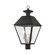 Wentworth Four Light Outdoor Post Top Lantern in Black w/ Brushed Nickel Cluster (107|2722304)
