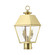 Wentworth Two Light Outdoor Post Top Lantern in Natural Brass (107|2721608)