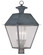 Mansfield Four Light Outdoor Post Lantern in Charcoal (107|217361)