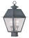 Mansfield Two Light Outdoor Post Lantern in Charcoal (107|216661)