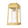 Oslo One Light Outdoor Wall Lantern in Satin Brass w/ Polished Chrome Stainless Steel (107|2085212)
