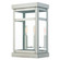 Hopewell Two Light Outdoor Wall Lantern in Brushed Nickel w/ Polished Chrome Stainless Steel (107|2070591)