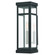 Hopewell One Light Outdoor Wall Lantern in Black w/ Brushed Nickel Cluster and Polished Chrome Stainless Steel (107|2070304)