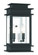 Princeton Two Light Outdoor Wall Lantern in Black w/ Polished Chrome Stainless Steel (107|201404)