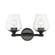 Willow Two Light Vanity Sconce in Black Chrome (107|1747246)