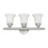 Neptune Three Light Bath Vanity in Brushed Nickel (107|106391)