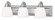 Springfield Three Light Bath Vanity in Brushed Nickel (107|1050391)