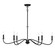 Jasmine Six Light Chandelier in Matte Black (159|V6L12220689)