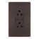 radiant 20A Tamper Resistant Ultra Fast PLUS Power Delivery USB Type C/C Outlet in Dark Bronze (246|TR20USBPDDB)