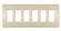 radiant Six-Gang Screwless Wall Plate in Light Almond (246|RWP266LA)