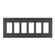 radiant Six-Gang Screwless Wall Plate in Graphite (246|RWP266G)