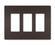 radiant Three-Gang Screwless Wall Plate, in Dark Bronze (246|RWP263DBCC6)