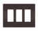radiant Three-Gang Screwless Wall Plate in Brown (246|RWP263)
