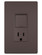 radiant Single Pole/3-Way Switch with 15A Tamper-Resistant Outlet in Dark Bronze (246|RCD38TRDBCC6)