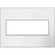 Adorne Gang Wall Plate in White (246|AWM3GMW4)
