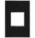 adorne One-Gang Screwless Wall Plate in Black Stainless (246|AWM1G2BLS4)
