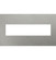adorne Four-Gang Screwless Wall Plate in Brushed Stainless Steel (246|AWC4GBS4)