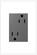 Adorne Tamper-Resistant Outlet, Plus Size in Magnesium (246|ARTR153M4)