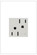 Adorne Half Controlled Outlet in White (246|ARCH152W10)