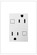 adorne Plus Size Tamper-Resistant 15A Duplex Self-Test GFCI Receptacles in White (246|AGFTR2153W4)