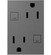 adorne Plus Size Tamper-Resistant 15A Duplex Self-Test GFCI Receptacles in Magnesium (246|AGFTR2153M4)