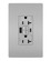 radiant Tamper-Resistant Weather-Resistant Duplex Self-Test GFCI with USB Type A/C Outlet in Gray (246|2097TRWRUSBACGRY)