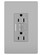 radiant Tamper-Resistant Weather-Resistant 15A Duplex Self-Test GFCI Receptacles with SafeLock Protection in Gray (246|1597TRWRGRY)