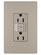 radiant Tamper-Resistant 15A Duplex Self-Test GFCI Receptacles with SafeLock Protection and Night Light (246|1597NTLTRNICC4)