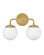 Julep LED Vanity in Lacquered Brass (531|85002LCB)