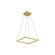 Piazza LED Pendant in Brushed Gold (347|PD88118BG)