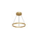 Cerchio LED Pendant in Brushed Gold (347|PD87118BG)