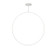 Cirque LED Pendant in Black|Brushed Nickel|White (347|PD82560WH)