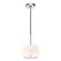 Samar One Light Pendant in Chrome/Opal Glass (347|PD57508CHOP)