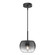 Samar One Light Pendant in Black/Smoked (347|PD57508BKSM)