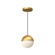 Monae LED Pendant in Brushed Gold (347|PD11706BG)